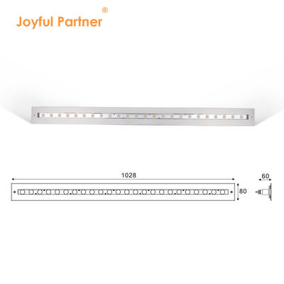 분수 선형 수영장 RGB 3in1 316 스테인리스 스틸 24*2W IP68 다채로운 방수 DC24V