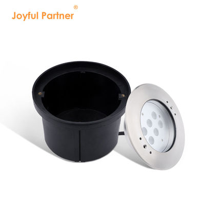 수영장 수중 조명 6W12W LED 단일 색상 DC24V DIA170MM ABS 검은색 뒷박스