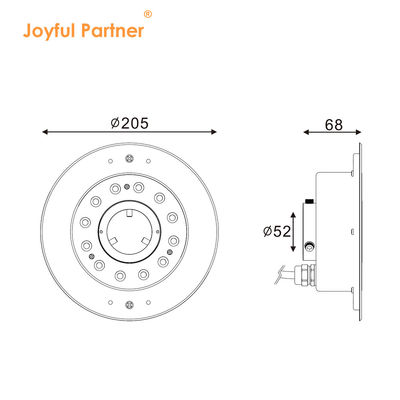 수중 LED 분수 조명 IP68 12W 24W 36W 온백색 RGB RGBW4in1 스테인리스 스틸 316L DC 24V