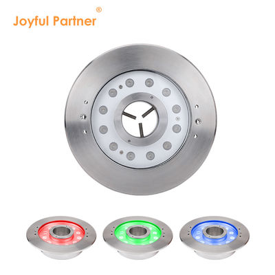 수중 분수 램프 IP68 12W 24W 36W 따뜻한 흰색 RGB 스테인리스 스틸 316L
