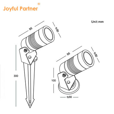 12V 24V IP65 알루미늄 6W 3000k LED 스파이크 정원 조명 야외 풍경 스팟 잔디 조명