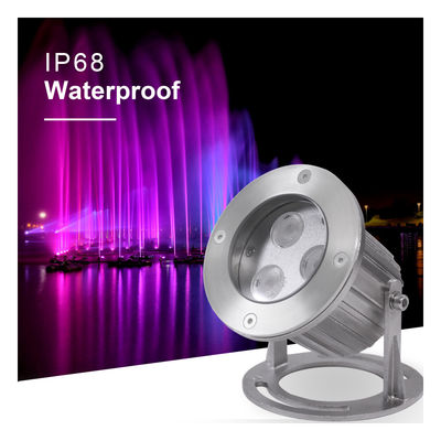 IP68 방수 스테인리스 스틸 316 3x2W LED 수중등
