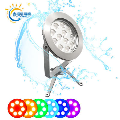 CE ROHS 인증 DC 24V IP68 공장 공급 12X1W LED 단일 색상 잠수용 저전압 연못 조명