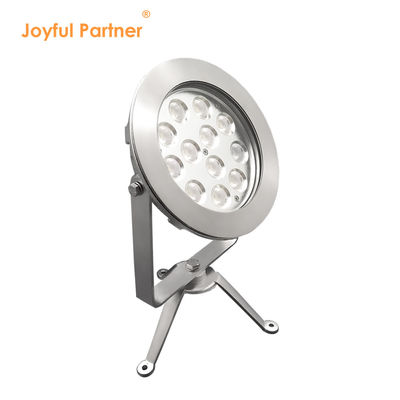 2024 최신 12x4W RGBW 3in1 48W DMX 제어 스테인리스 스틸 IP68 12V 잠수 LED 조명