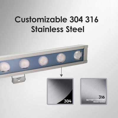 쉽게 설치 조정 가능한 브래킷 리모컨 외부 LED 벽 세탁등 산업용 조명