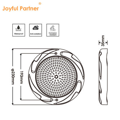 표면 장착 樹脂 꽉 IP68 AC12V ABS+PC RGBW SMD 2835 수중 수영장 조명