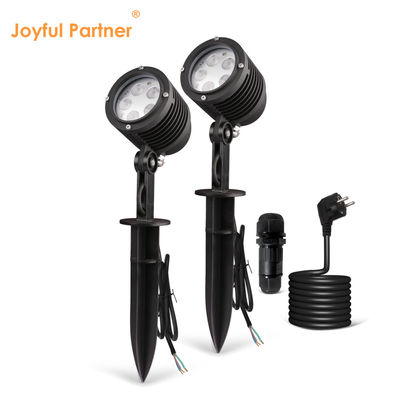 5W 야외 파우더 코팅 하우징 LED 단일 컬러 플라스틱 스파이크 DC24V 정원 풍경 나무에 대한 스포트라이트