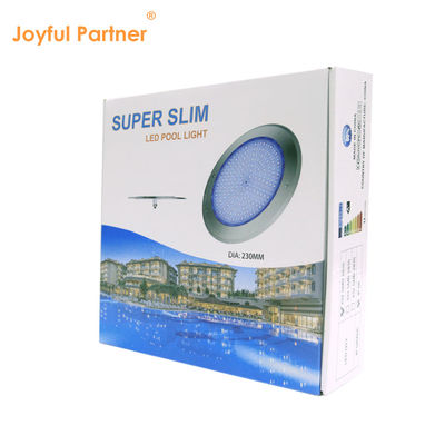 2024 뜨거운 판매 IP68 슈퍼 얇은 7.5mm AC12V 316 스테인리스 스틸 RGBW SMD LED 수중 수영장 리모컨