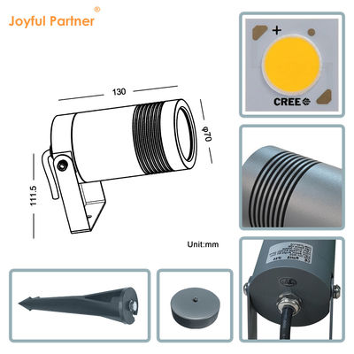 내구성 냉면 백색 DC12v 24V 야외 풍경 조명 4.9FT 전기 전선