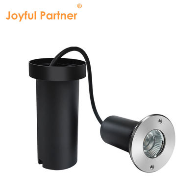 COB LED 지상 조명 6W IP67 먼지 방지 알루미늄 몸집 수축 된 DIA85MM 야외 마당용