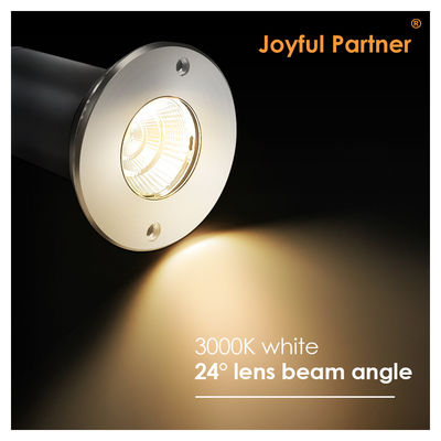 COB LED 지상 조명 6W IP67 먼지 방지 알루미늄 몸집 수축 된 DIA85MM 야외 마당용