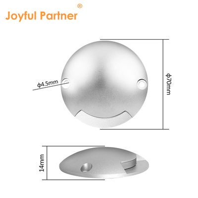 항UV 안오디제 DC12v 알루미늄 몸 1.2W 흰색 덮개 틈새 단계 라이트 순수 알루미늄 6063 하우징