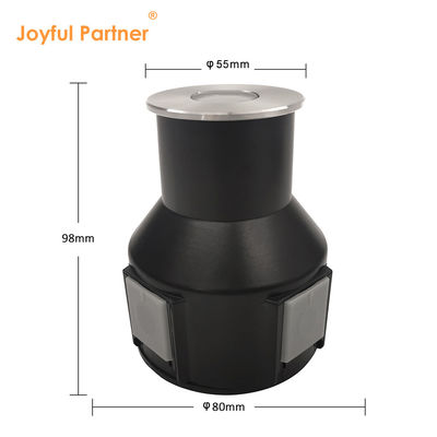 매립형 LED 지하등 IP67 LED 12V-24VDC 저전압 1W 3W 지면 매립형, 프로스트 유리