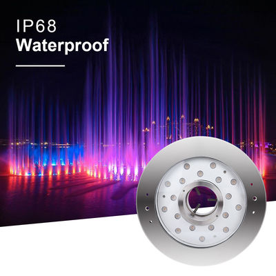유쾌한 파트너 6W 9W 12W 18W 24V DMX 제어 스테인리스 스틸 IP68 수중 RGB 분수 조명