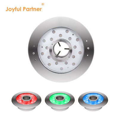 유쾌한 파트너 6W 9W 12W 18W 24V DMX 제어 스테인리스 스틸 IP68 수중 RGB 분수 조명