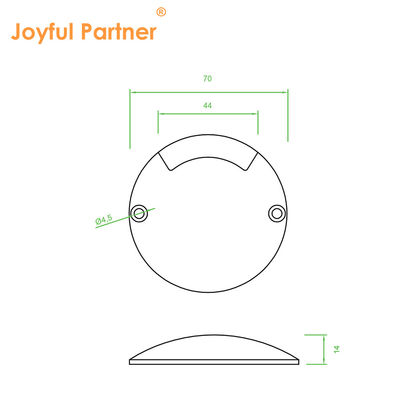 1W Led Recessed Stair Light Black Cover 알루미늄 IP67 SMD 2835 계단 로프 홀로