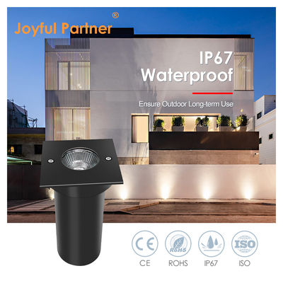 COB LED 6W 12V / 24V 인그라운드 라이트 반등 IP67 방수 야외 사각형 / 둥근 알루미늄 가구