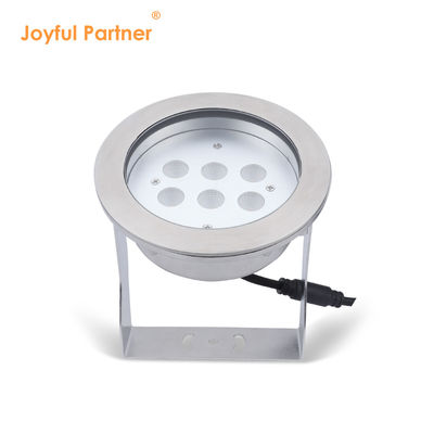수중 LED 스포트라이트 스테인리스 스틸 316L 24W RGBW 4in1 IP68 방수 DC 24v 높은 밝기