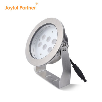 수중 LED 스포트라이트 스테인리스 스틸 316L 24W RGBW 4in1 IP68 방수 DC 24v 높은 밝기