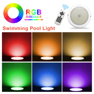 LED 수영장 빛 리모컨 색상 변경 18W PAR56 IP68 방수 벽에 장착