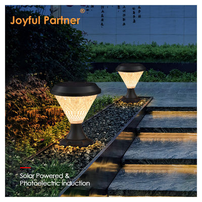 태양광 볼러드 라이트 ABS 물질 폴리 크리스탈린 슬로어 패널 에피스타 SMD DIA245mm IP65 APP 제어 방수