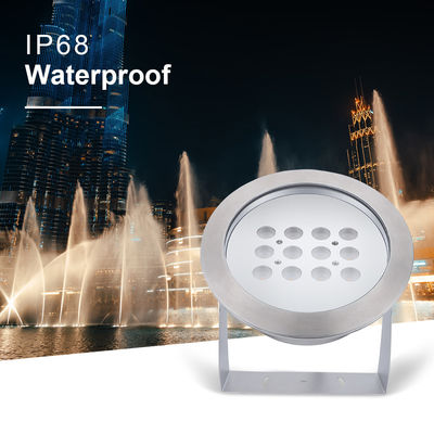 수중 램프 물 분수 IP68 RGB 엔지니어링 조명 DMX 512 DC 24v SS 316L