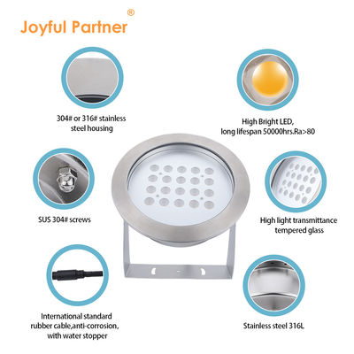 야외 방수 IP68 Dmx LED 풍경 램프 큰 왓트 20W 40W 60W 80W RGB 3in1 분수