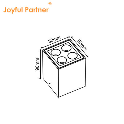 기쁨 LED 벽 천장 표면 마운트 라이트 4W 8W 220V AC 알루미늄 몸