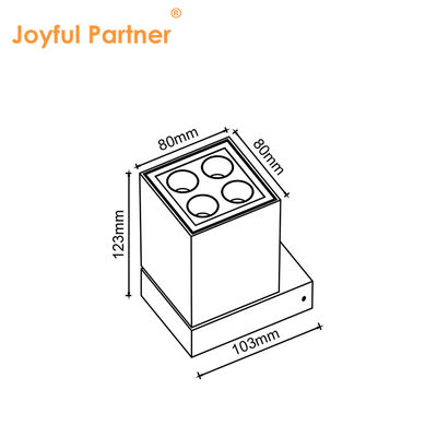 방수 IP65 야외 벽 램프 8W 45도 DC 24v CE 인증 SMD LED?? 알루미늄 가구