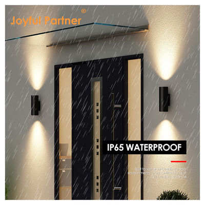 Sconce 야외 벽등 IP65 현대 매트 블랙 알루미늄 실린더 정원 창문 위 아래 빛