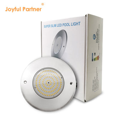 IP68 완전히 밀폐 된 방수 단일 색상 160 * 7.5mm 초 얇은 수영장 잠수용 LED 조명 CE 인증