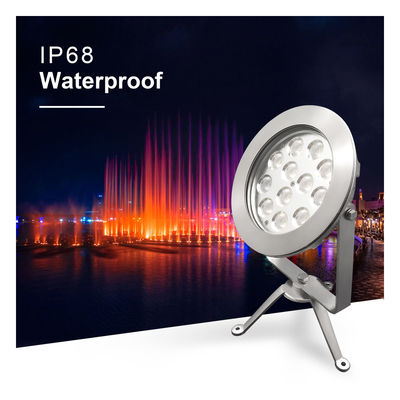 IP68 야외 LED 스팟 라이트 스테인리스 스틸 DMX512 RGBW 12w 수중 사용 지원 DMX 컨트롤러