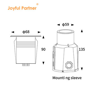 미니 LED 수영장 수중 가벼운 스테인리스 스틸 316 12V/24V DC 따뜻한 흰색