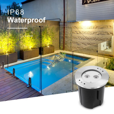 IP68 RGBW 4in1 방수 분수 LED 라이트 스테인리스 스틸 316 DC 24V 비대칭 렌즈