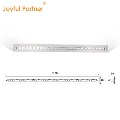 IP68 수중 선형 가벼운 스테인리스 스틸 316 24W LED DALI 플라스틱 장착 수갑과 함께 디밍 가능