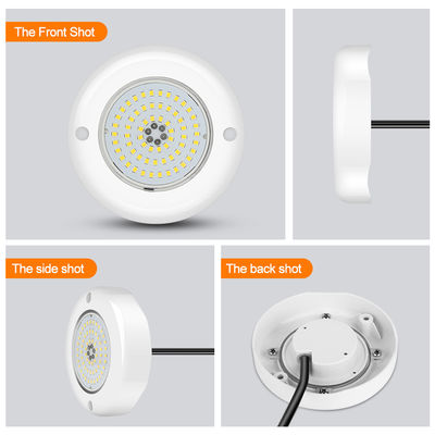 벽에 장착 된 인그라운드 LED 수영장 조명 Rgb 및 Dmx 제어 6W LED SMD2835 ABS 물질