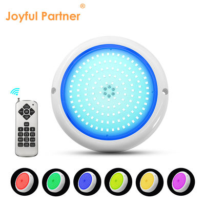 연못 수영장 빛 IP68 색상 변경 AC12v 樹脂 채운 평면 RGB 표면 장착 180mm Dia