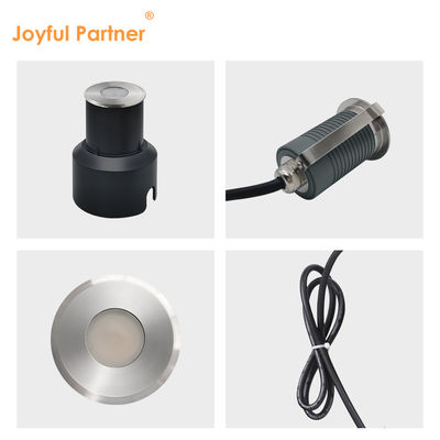 LED 지하 램프 스테인리스 스틸 1W 2W AC/DC 2700K-6000K DIA38MM