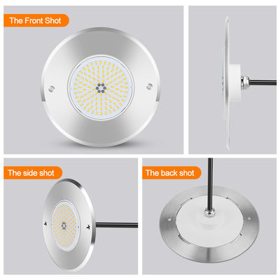 316L 스테인리스 스틸 인그라운드 풀 라이트 DIA 160mm * 32mm AC12v 컨트롤러 리모컨