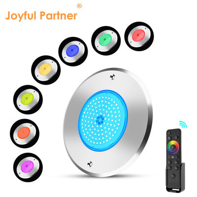 LED 지하 수영장 조명 DIA160MM * 32MM AC12V 316 RGB 컨트롤러와 스테인리스 스틸