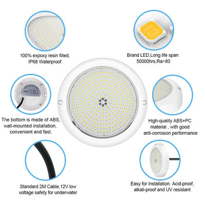 방수 LED 수중 PAR56 빛 표면 장착 AC12v CE RoHS 수영장