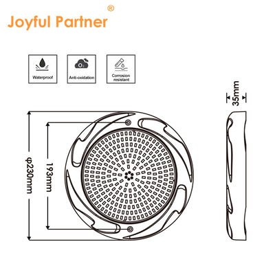 35W LED 수영장 조명 230*35mm ABS 물질 AC12V RGB RGBW 콘크리트 수영장 SPA