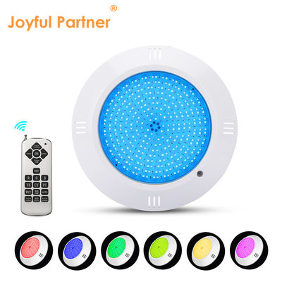 에포시 樹脂 채운 수중 수영장 라이트 벽에 장착 된 ABS 하우징 IP68 AC12V 18W Dia 260mm