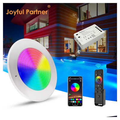 방수 PAR56 LED 수영장 라이트 316 SS ABS 하우징 울트라 얇은 7.5mm 거미로 채워진 벽에 장착 230MM 18W 25W DC AC12V