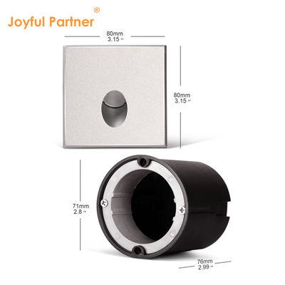 스마트 LED 벽 램프 IP65 알루미늄 시체 사각형 모양 DC 24v 1w 2w 3w LED 계단 조명