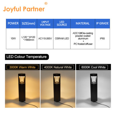 LED 거리 정원 조명 높이 600mm 및 색상 사용자 정의 옵션