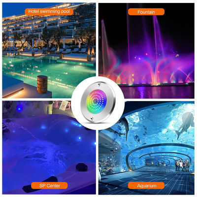 Par 56 RGB LED 수영장 조명 6W 10W 18W 25W 35W 42W 울트라 슬림 7.5mm 초슬림 레진 충전 AC 12V 전압 SMD LED, SS316L 재질