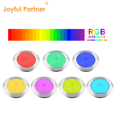 원격 제어 물 수영장 조명 스테인리스 스틸 316 표면 장착 42W 수영장 조명 AC12/24V RGB