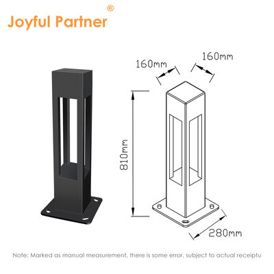 10W LED 사각형 알루미늄 현대 IP65 방수 풍경 보러드 정원 조명