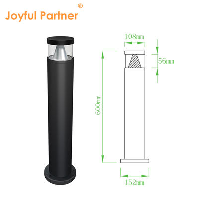 CE RoHS 승인 IP65 방수 야외 정원 경로 조명 DC 24v Bridgelux LED 3000K DIA 108MM